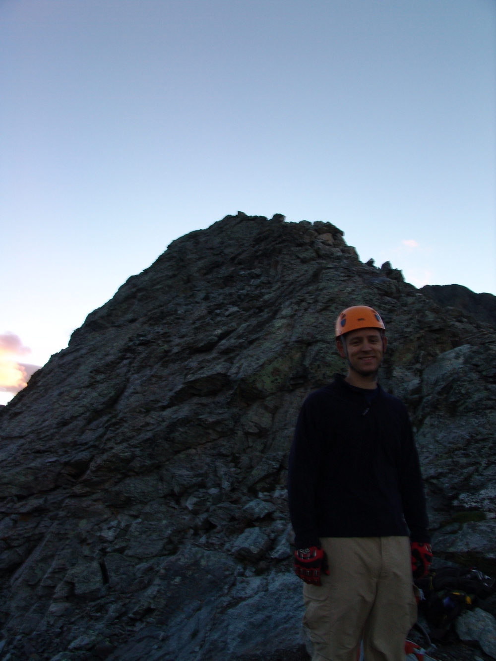 Dave at top of gully